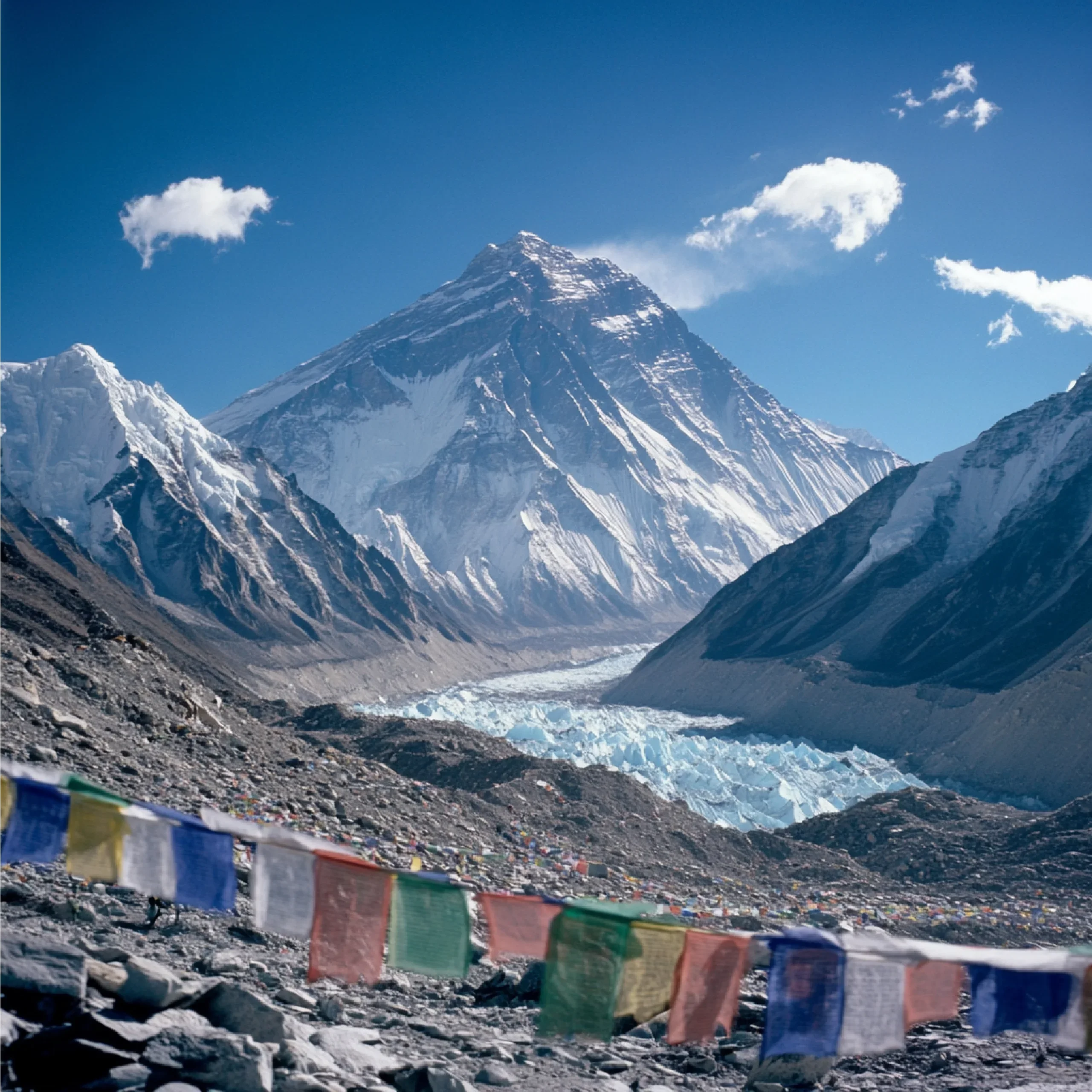 Mount Everest and the Khumbu Glacier