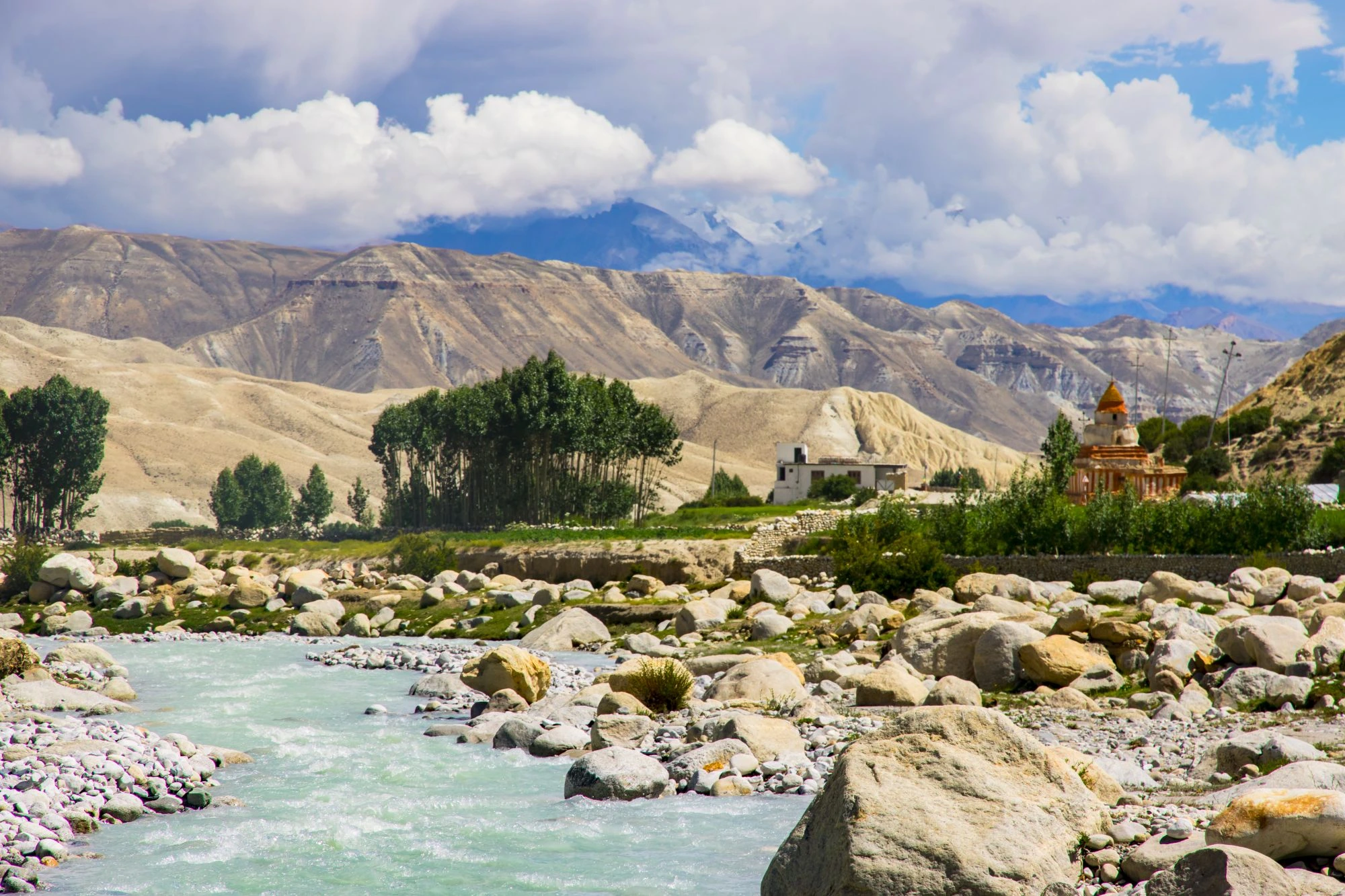 Photo 6: chhoser village with desert landscape upper mustang nepal 1789991666445 s910vf