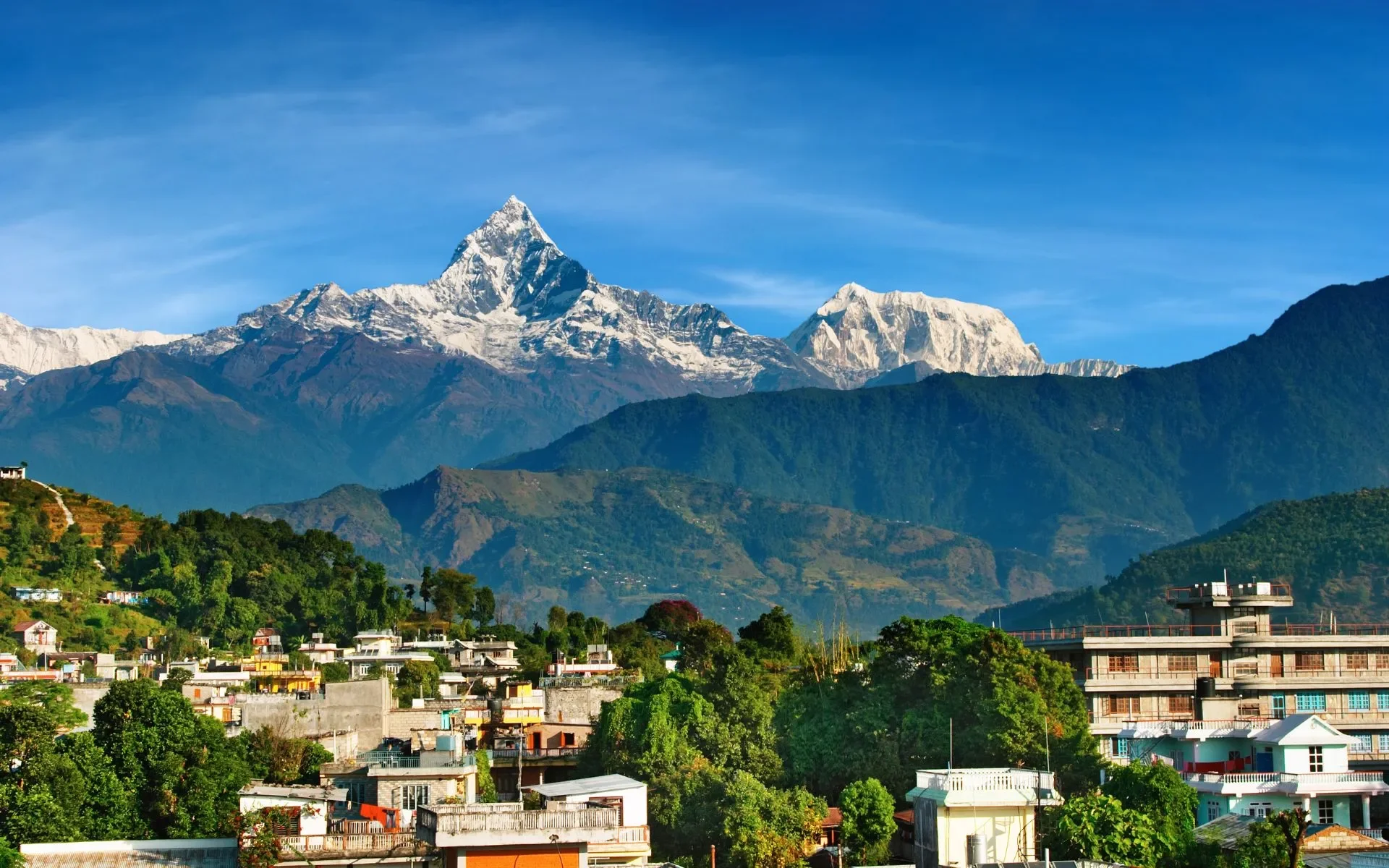 pokhara view annapurna